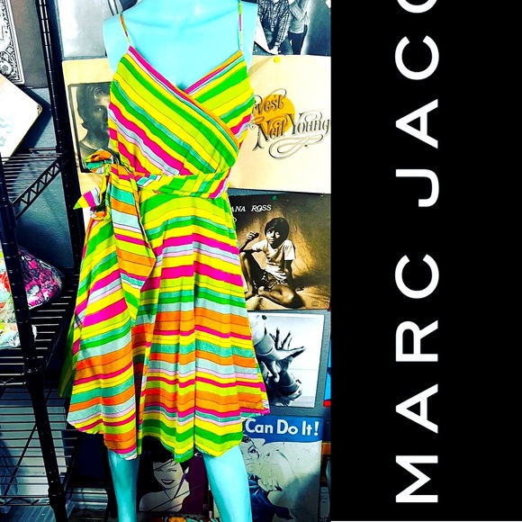 Marc Jacobs Dresses Rare Marc Jacobs Rainbow Cotton Retro Strappy